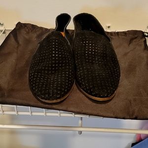 Lucky Brand suede perforated flats 7.5 black